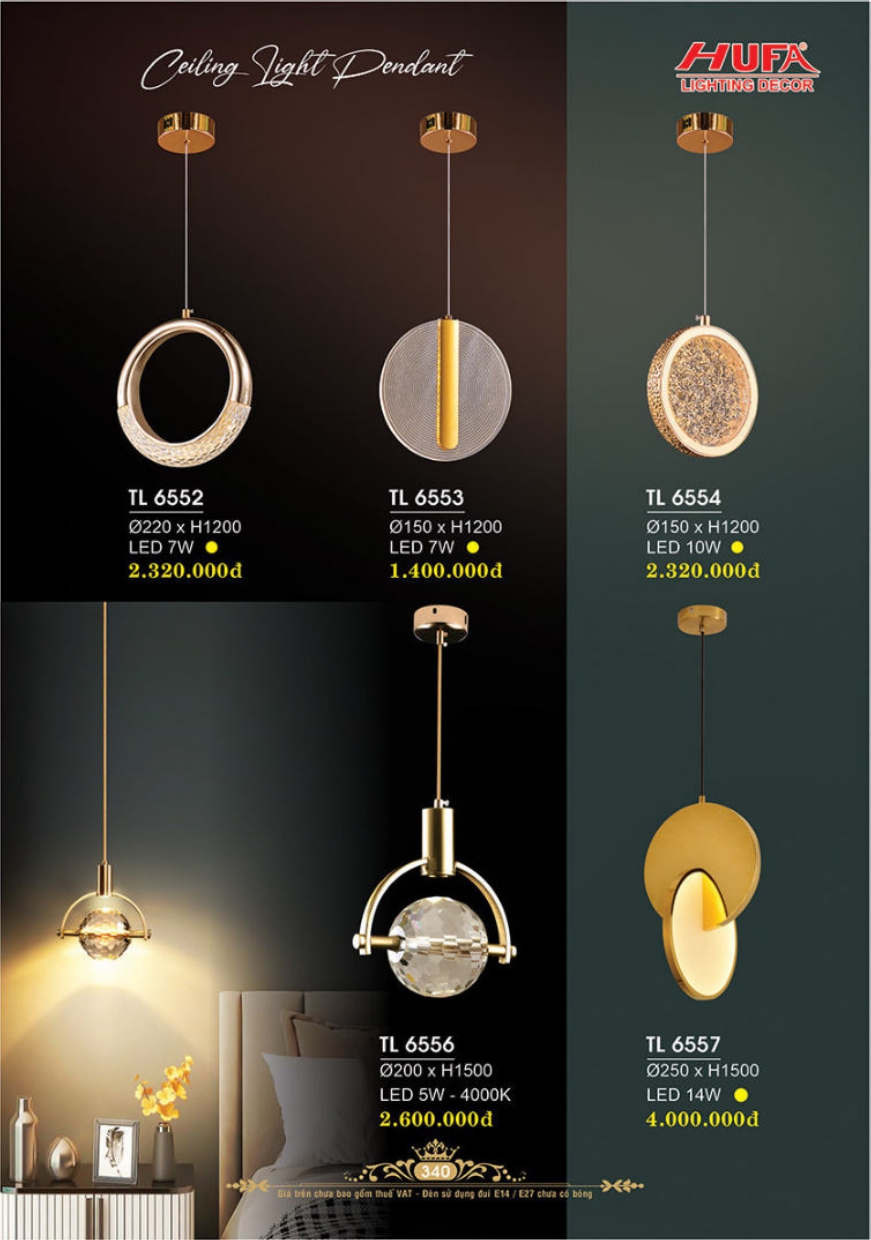 Bảng giá đèn trang trí HUFA